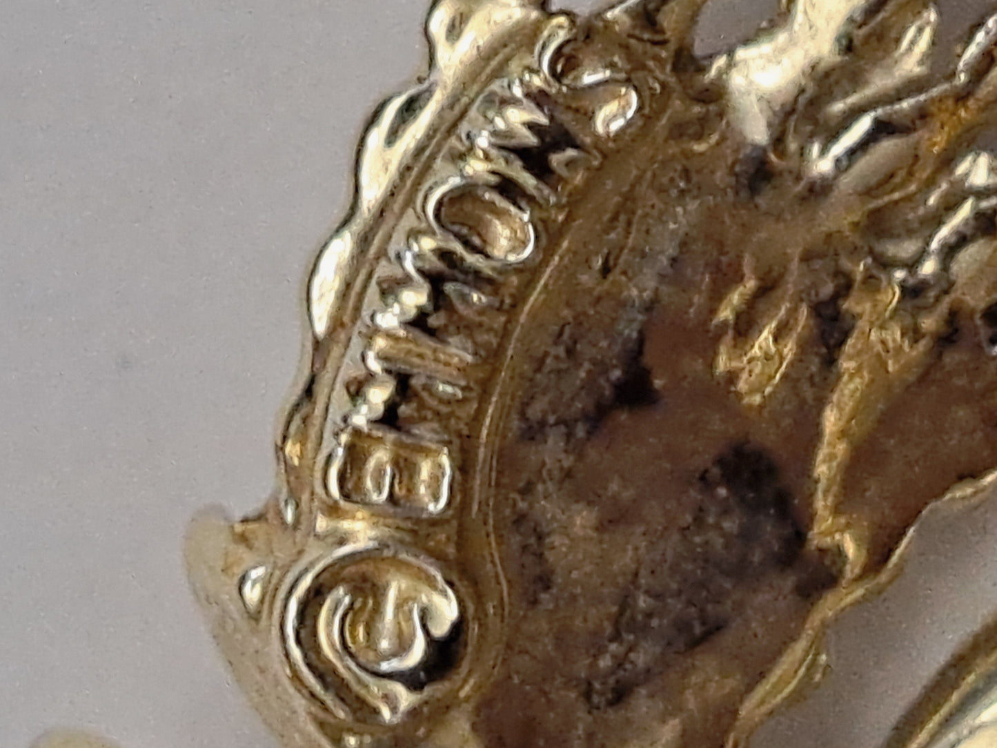 Emmons Gold Tone Brooch