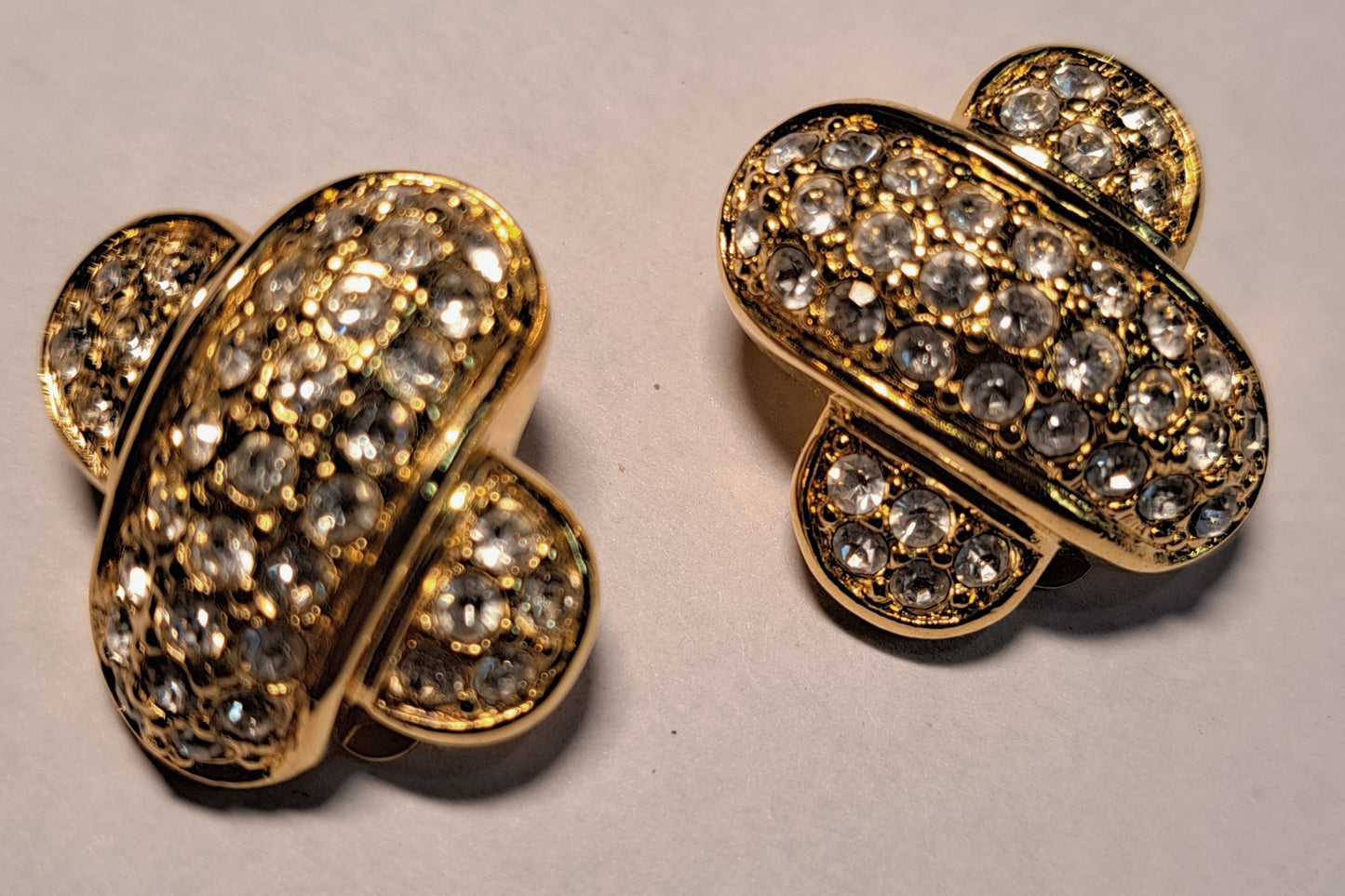 Joan Rivers Gold Tone Clip Earrings