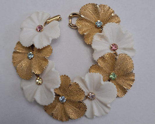 Mid-Century Floral Bracelet