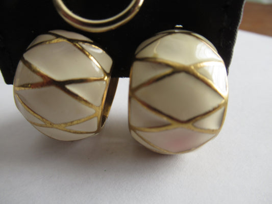 Joan Rivers Gold Tone Earrings